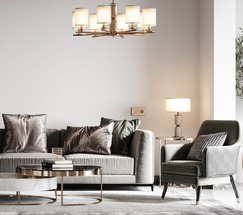 W4512011/ Сенсорный выключатель одноклавишный с подсветкой (шампань)