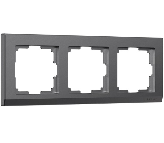 W0031864/ Рамка на 3 поста Stark (графит матовый)