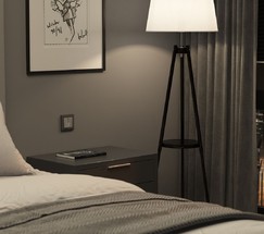 W0011864/ Рамка на 1 пост Stark (графит матовый)