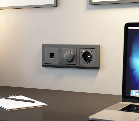 W1142064/ Диммер (графит матовый)