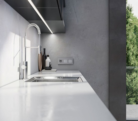 W0032965/ Рамка на 3 поста Slab (серебро матовый)