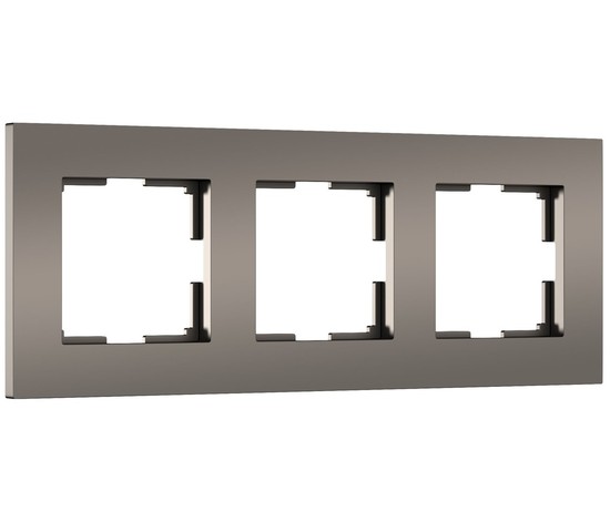 W0032963/ Рамка на 3 поста Slab (бронза матовый)