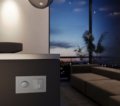 W0022965/ Рамка на 2 поста Slab (серебро матовый)