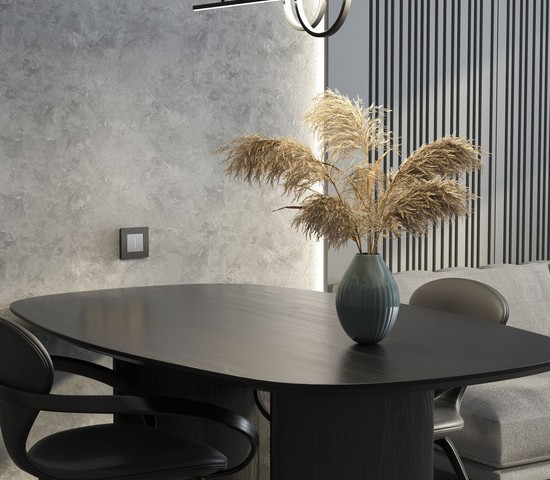 W0012963/ Рамка на 1 пост Slab (бронза матовый)