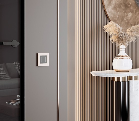 W0012962/ Рамка на 1 пост Slab (айвори матовый)