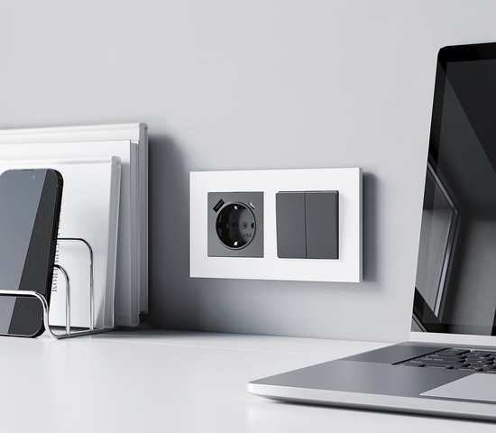 W0022961/ Рамка на 2 поста Slab (белый матовый)