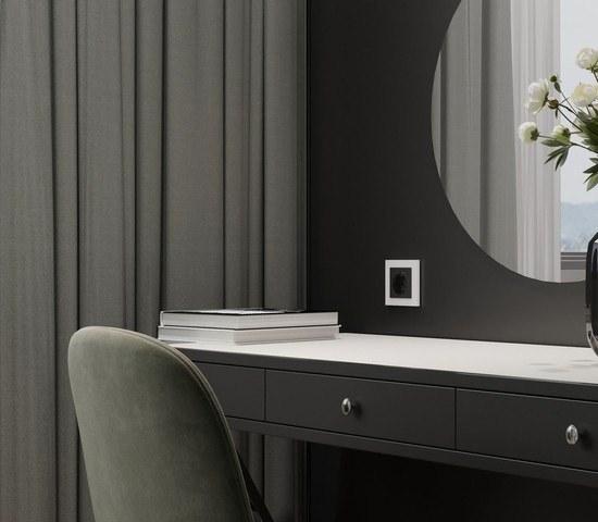 W0012961/ Рамка на 1 пост Slab (белый матовый)