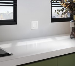 W0012961/ Рамка на 1 пост Slab (белый матовый)