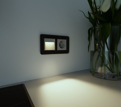 W1154606/ Встраиваемая LED подсветка три режима с датчиком движения  (серебряный)