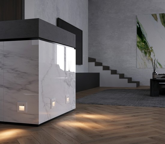 W1154601/ Встраиваемая LED подсветка три режима с датчиком движения  (белый)