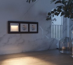 W1154601/ Встраиваемая LED подсветка три режима с датчиком движения  (белый)