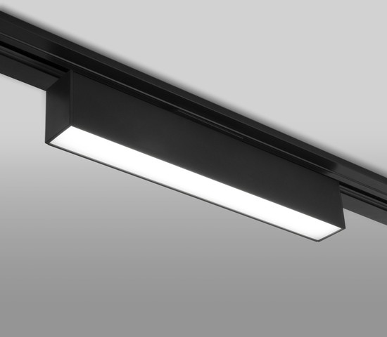 Трековый светильник X-Line черный матовый 10W 4200K (LTB53) однофазный