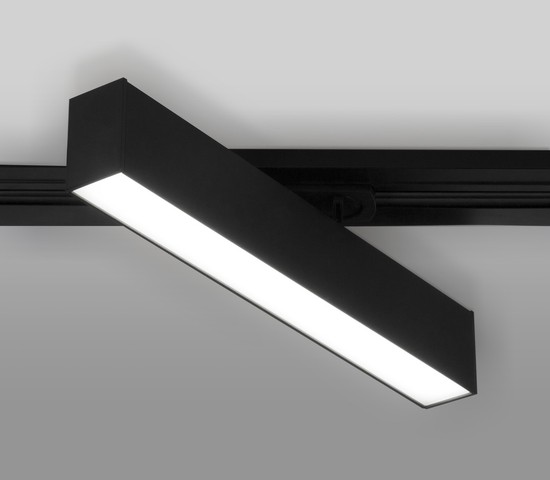 Трековый светильник X-Line черный матовый 10W 4200K (LTB53) однофазный