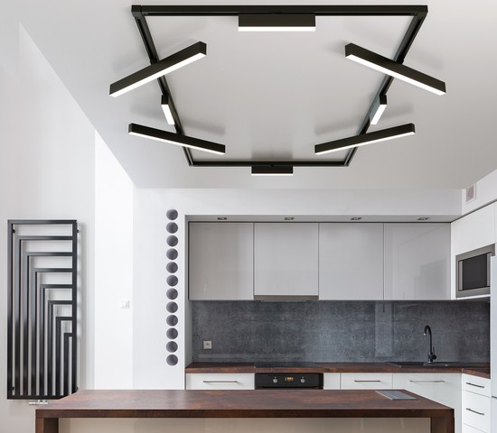 Трековый светильник X-Line черный матовый 10W 4200K (LTB53) однофазный