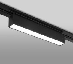 Трековый светильник X-Line черный матовый 10W 4200K (LTB53) однофазный