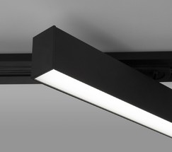 Трековый светильник X-Line черный матовый 10W 4200K (LTB53) однофазный