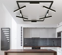 Трековый светильник X-Line черный матовый 10W 4200K (LTB53) однофазный