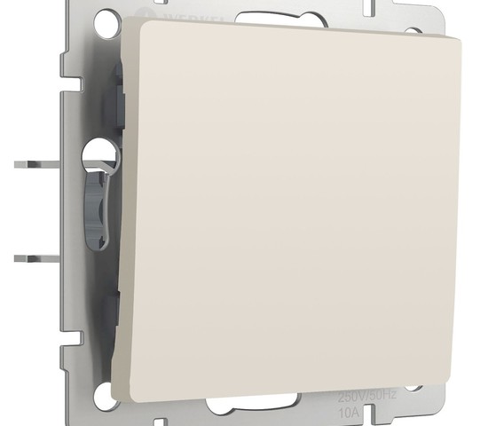 W1113062/ Перекрестный выключатель одноклавишный (айвори матовый)