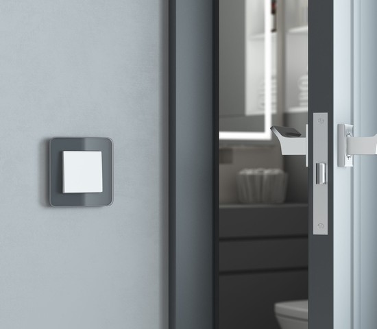 W1113061/ Перекрестный выключатель одноклавишный (белый матовый)