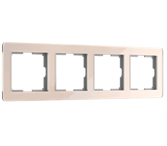 W0042743/ Рамка на 4 поста Acrylic (айвори)