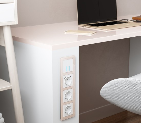 W0042743/ Рамка на 4 поста Acrylic (айвори)