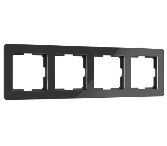 W0042708/ Рамка на 4 поста Acrylic (черный)