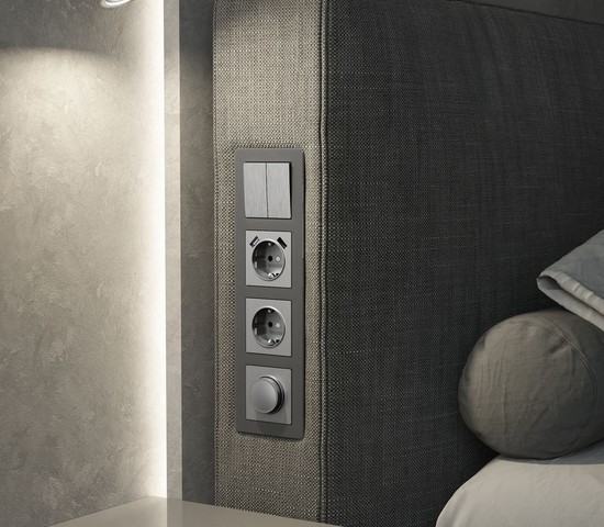 W0042704/ Рамка на 4 поста Acrylic (графит)