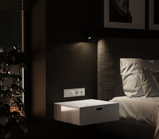 W0042701/ Рамка на 4 поста Acrylic (белый)