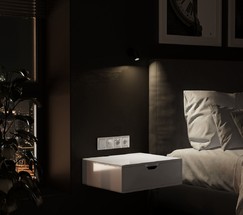 W0042701/ Рамка на 4 поста Acrylic (белый)