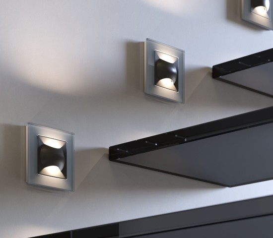 W1154508/ Встраиваемая LED подсветка МУН (черный матовый)