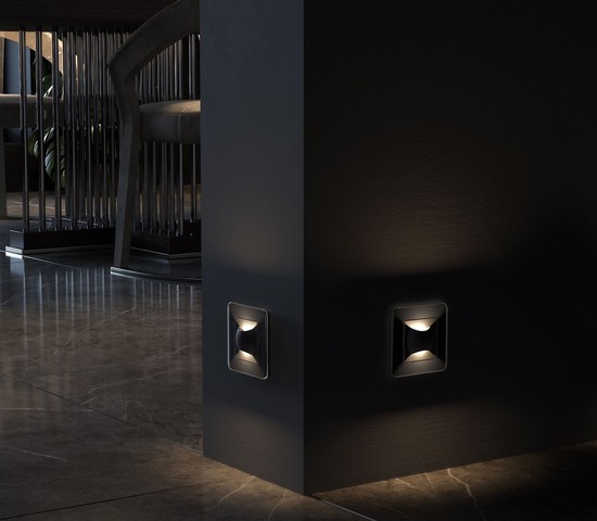 W1154508/ Встраиваемая LED подсветка МУН (черный матовый)