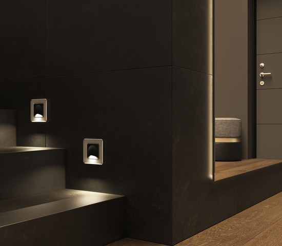 W1154408/ Встраиваемая LED подсветка МУН (черный матовый)