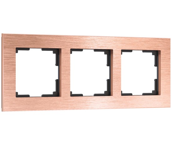 W0031712/ Рамка на 3 поста Aluminium (бронза)