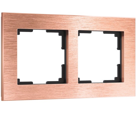 W0021712/ Рамка на 2 поста Aluminium (бронза)