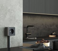 W5071704/ Розетка с заземлением, шторками и USB тип A+C Gallant (графит рифленый)