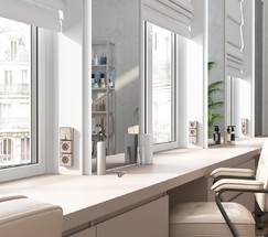 W5071710/ Розетка с заземлением, шторками и USB тип A+C Gallant (шампань рифленый)