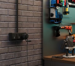 76103/00 Умная розетка с мониторингом энергопотребления черный IP44