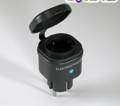 76103/00 Умная розетка с мониторингом энергопотребления черный IP44