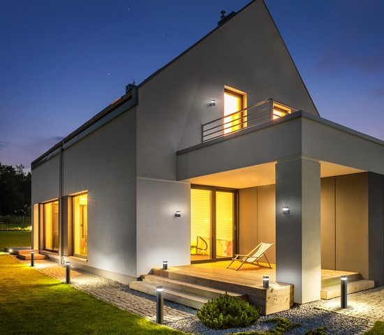 Универсальный уличный светильник 1532 TECHNO LED чёрный