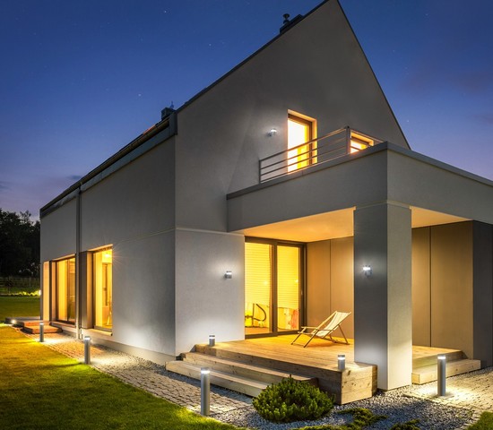 Универсальный уличный светильник 1530 TECHNO LED серый