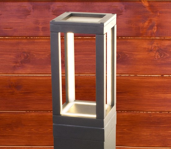Универсальный уличный светильник 1529 TECHNO LED Frame серый