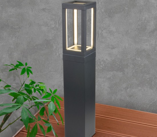 Универсальный уличный светильник 1529 TECHNO LED Frame серый