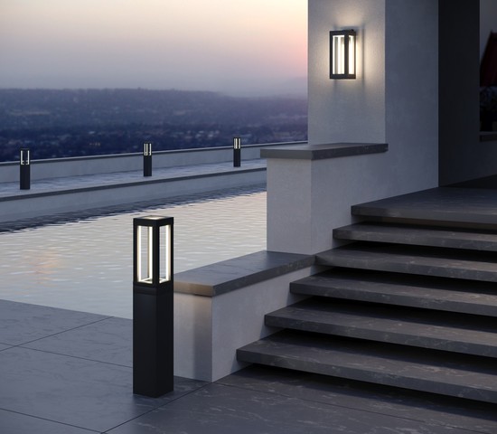 Универсальный уличный светильник 1529 TECHNO LED Frame чёрный