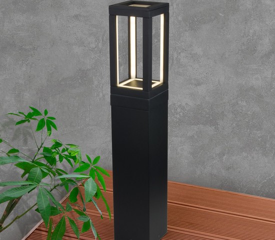 Универсальный уличный светильник 1529 TECHNO LED Frame чёрный