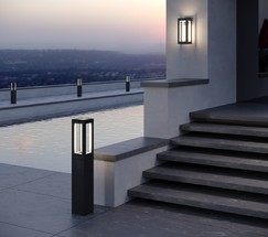 Универсальный уличный светильник 1529 TECHNO LED Frame чёрный