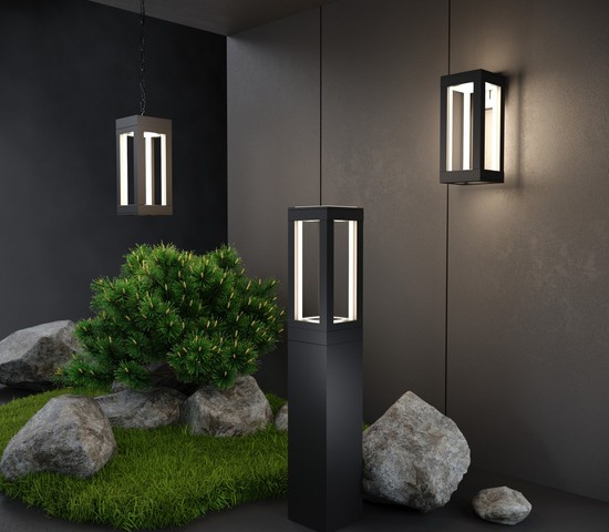 Универсальный уличный светильник 1528 TECHNO LED Frame чёрный