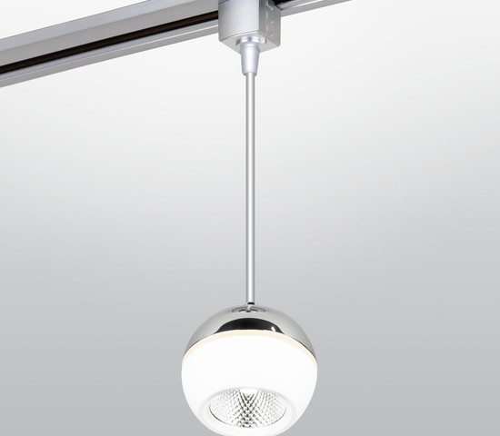 Коннектор для однофазного шинопровода серебро (TRLM-1-CH)