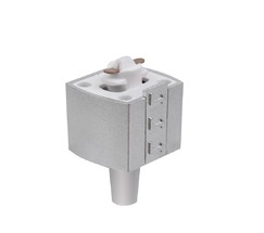 Коннектор для однофазного шинопровода серебро (TRLM-1-CH)