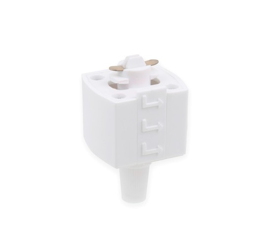 Коннектор для однофазного шинопровода белый (TRLM-1-WH)