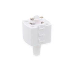 Коннектор для однофазного шинопровода белый (TRLM-1-WH)